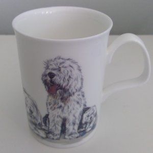 China mug made in England with old English sheepdog
